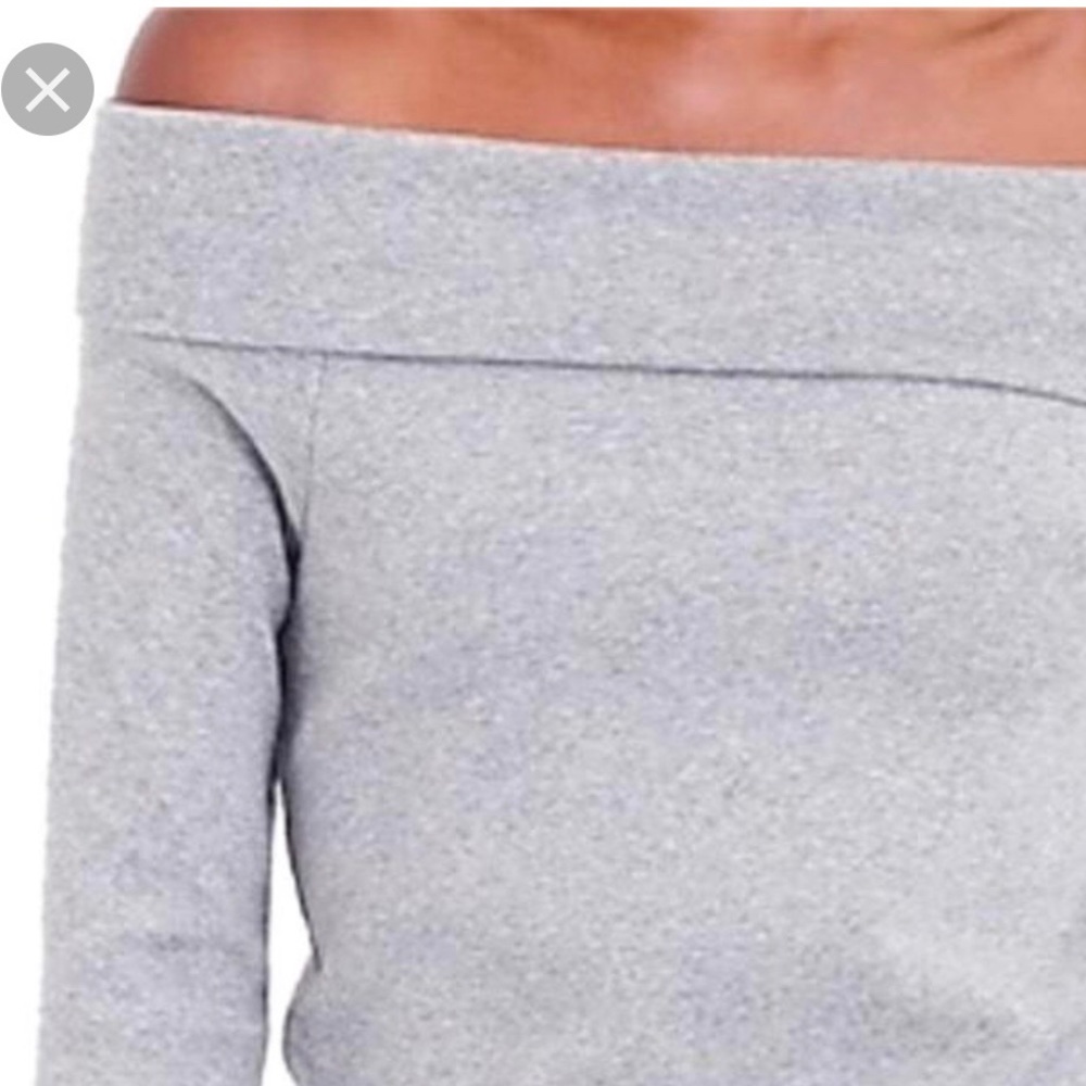 J Crew off the shoulder feather light sweater